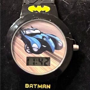 🦋10/$20🦋 Batman by Accutime Batmobile Digital Black Silicone Boy’s Watch